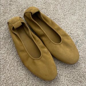 Arche Mustard Yellow Suede Ballet Flats